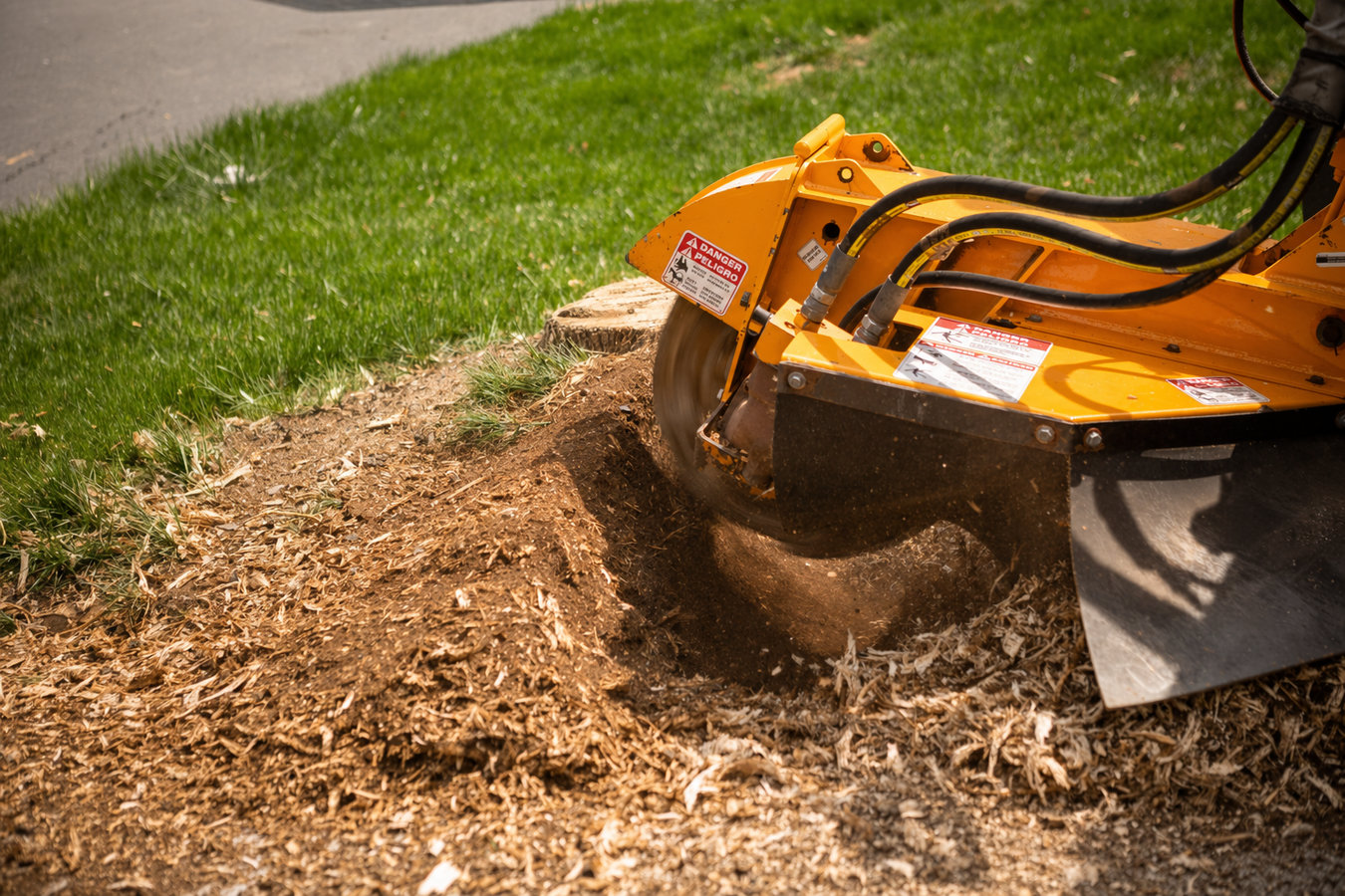 Stump grinding in Oakdale, CA